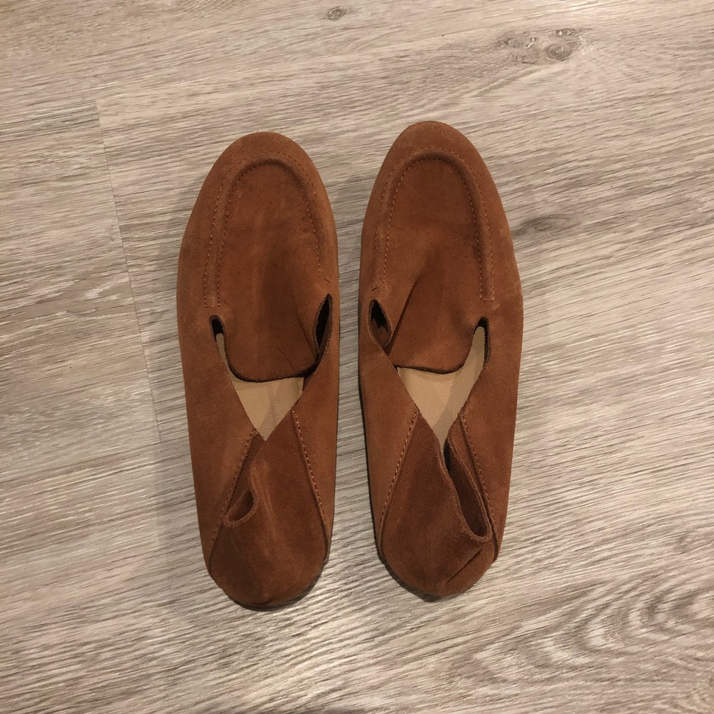 moccasin style flats